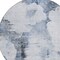 Homeroots 8' Navy Blue And Ivory Round Abstract Washable Indoor Outdoor Area Rug 582664 - alternate 3