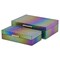 Homeroots Set of Two Rainbow And Gold Faux Shagreen Nesting Storage Boxes With Lids, 2PK 712932 - alternate 5