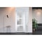 Vdomdoors Front Exterior Prehung FiberGlass Door Frosted Glass / Manux 8552 White Silk / Sidelight and Transo MANUX8552EXD-WS-W30+12 x H80+14-RH - alternate 5