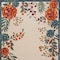 Homeroots 12' X 15' Ivory Green Orange Blue And Red Floral Indoor Outdoor Area Rug 548133 - alternate 2