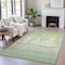 Homeroots 3' X 5' Green And Gold Nautical Washable Indoor Outdoor Area Rug 631035 - alternate 4