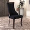 Leisuremod Novara Collection Modern Wooden Dining Chair in Black Velvet, 2PK NC20BLF2 - alternate 5