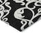 Homeroots 10' X 14' Black And Ivory Damask Washable Indoor Outdoor Area Rug 614412 - alternate 2