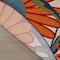 Homeroots 5' Ivory Blue And Orange Round Floral Indoor Outdoor Area Rug 545028 - alternate 2