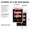 Signmission We Check Engine Lights, Vinyl Decals Only 24 Inch x 36 Inch, Vinyl Decal, 2PK DSB-2436-2PACK-We Check Engine Lights - alternate 2