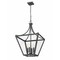 Z-Lite Montalcino Iron Ore 4 Light Chandelier 1961-4C-IO - alternate 4