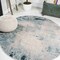 Jonathan Y Contemporary POP Modern Abstract Vintage Cream/Blue 5 ft Round Area Rug CTP104A-5R - alternate 1