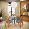 Leisuremod Holbeck Dining Chair with Upholstered Leather Seat and Beech Wood Legs, Navy Blue HC18NBU - alternate 6