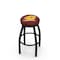 Holland Bar Stool Co 30" Blk Wrinkle Central Michigan Swivel Bar Stool, Accent Ring L8B2B30CenMic - alternate 1