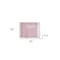 Homeroots Soft Dusty Rose Links Pattern Throw Blanket 475696 - alternate 3