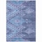 Homeroots 9' X 12' Navy Blue Charcoal And Gray Southwestern Washable Indoor Outdoor Area Rug 603555 - alternate 5