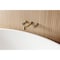 Kingston Brass Two-Handle Wall Mount Tub Faucet with Knurled Handle, Antique Brass KS5023RKX - alternate 4