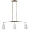 Nuvo Liam, 3 Light Island Pendant, Burnished Brass, White Opal Glass 60/8208 - alternate 4