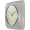 Infinity Instruments Square Retro Wall Clock, Stone Grey, 9.25 in 13228ST-4103 - alternate 4
