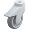 Blickle Kingpin Swivel Caster, TPR, 4", Gry, Brake LWGX-TPA 101G-FI - alternate 1