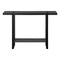Homeroots 47" Black Wood and Metal Distressed Sled Console Table With Shelf 489742 - alternate 1