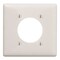 Hubbell Wiring 2-Gang 2.15 in. Opening Wall Plate - White P703W - alternate 1