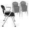 Regency Rico Classroom Training Stack Chair with Arms, Black, 11PK 306-BK-11PK - alternate 3
