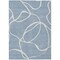 Homeroots 10' X 14' Denim Blue And Ivory Abstract Washable Indoor Outdoor Area Rug 597474 - alternate 2