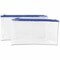 Universal Zippered Wallets/Cases, 11 x 6, Clear/Blue, 2PK UNV69025 - alternate 1