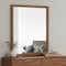 Homeroots 40" Brown Wood Framed Mounted Dresser Mirror 283799 - alternate 4