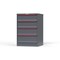 Strong Hold 4 drawer cabinet - (2x 8ft, 2x 9ft) - Red accents - Keyed Different S3044-PPDAS-0401DS - alternate 3