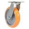 Vestil Polyurethane Swivel Caster 8 In. Diameter x 2 In. Width 1250 Lb. Capacity Butterscotch/Silver CST-F34-8X2SI-S - alternate 3