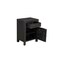 Homeroots Three Piece Black Solid Wood Bedroom Set 569573 - alternate 6
