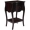 Homeroots Dark Brown Chocolate Single Drawer Night Stand 388902 - alternate 4