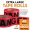 Xpose Safety Danger Tape, PVC, Danger/Peligro, High Visibility Red, 3 in W., 1000 ft L., 48 PK PDPT-48-X - alternate 4