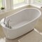 Maax Sax 6032 Acrylix Freestanding End Drain Bathtub in White with White Skirt 105797-000-002-100 - alternate 2