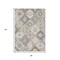 Homeroots 3' X 5' Ivory Gold And Gray Southwestern Washable Indoor Outdoor Area Rug 632269 - alternate 3