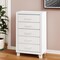 Homeroots 49" White Wood Five Drawer Dresser 564694 - alternate 6