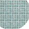 Homeroots 8' Teal Blue And Ivory Round Geometric Washable Indoor Outdoor Area Rug 583320 - alternate 4