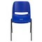Flash Furniture Navy Stack Chair-Black Frame, PK5 5-RUT-12-NVY-BLACK-GG - alternate 4