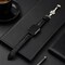 Elegani Alligator-Embossed Leather Band Compatible with Apple Watch 42mm (S10), Black, Rose Gold Buckle LAD-BLKBLK-RGD-42S10 - alternate 3