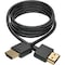Tripp Lite SLIM HIGH-SPEED HDMI CABLE WITH ETHERNET AND DIGITAL VIDEO WITH AUDIO, UHD 4K X P569-003-SLIM - alternate 1