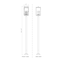 Z-Lite Hartwell 5-Light Outdoor Post Mounted Fixture, 12 in W x 119.25 H, Sand Black 5019PHXLS-536P-BK - alternate 3
