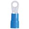 Gardner Bender Ring Terminal, 3/8 in Stud Size, 6 AWG, 600 V, Vinyl Insulated, Blue, Crimp Termination Only 14-096 - alternate 1