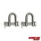 Extreme Max Extreme Max 3006.8357.2 BoatTector Stainless Steel Bolt-Type Chain Shackle - 3/4", 2-Pack 3006.8357.2 - alternate 1