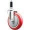 Service Caster 5 Inch 316SS Red Polyurethane Wheel Swivel 1 Inch Expanding Stem Caster SCC-SS316EX20S514-PPUB-RED-1 - alternate 1