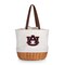 Picnic Time Family Of Brands NCAA Auburn Tigers Coronado Canvas and Willow Basket Tote - Picnic Bag 203-00-187-044-0 - alternate 1