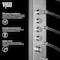 Vigo 68 in. H x 6 in. W 6-Jet Shower Panel System with Fixed Rainhead & Hand Shower Wand, Stainless Steel VG08005 - alternate 5
