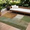 Homeroots 9' X 12' Green Copper And Beige Abstract Washable Indoor Outdoor Area Rug 603729 - alternate 1