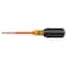 Klein Tools Insulated Slotted Screwdriver 1/8 in Round 612-4-INS - alternate 1