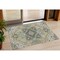 Homeroots 3' X 5' Beige Green And Brown Oriental Washable Indoor Outdoor Area Rug 600132 - alternate 1