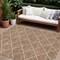 Homeroots 9' X 12' Brown Copper And Beige Geometric Washable Indoor Outdoor Area Rug 594741 - alternate 1