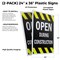 Signmission Open During Construction, Plastic Signs Only 24 Inch x 36 Inch, Corrugated Plastic, 2PK CSB-2436-2PACK-Open During Construction - alternate 2