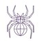 Celebrations Purple 140 ct 16 in. LED Prelit Illuminated Spider Halloween Decor 24MSPLA - alternate 1