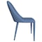 Leisuremod Seville Modern Leather Dining Side Chair with Iron Legs in Navy Blue SC48NBU - alternate 5